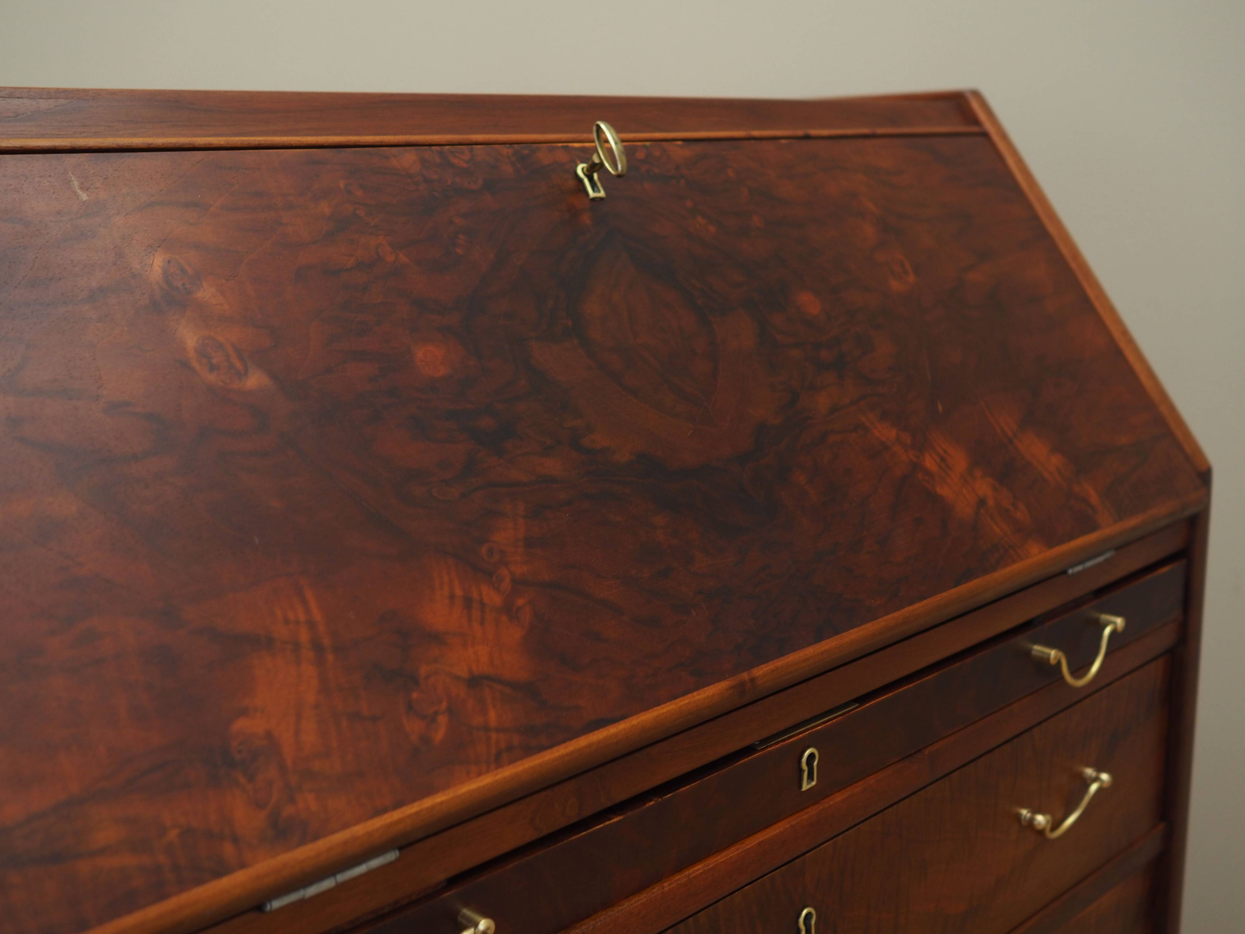 Walnut secretary, Danish design, 1960s, production: Denmark