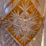 Pair of bohemian crystal vases.