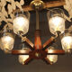 Chandelier 1940 at 6 bras de lumière