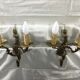 Paire d'appliques en bronze style Louis XV
