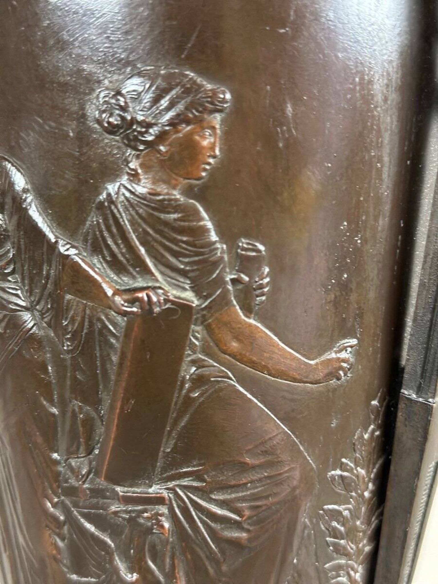 Bronze vase in the antique style, France circa 1880.