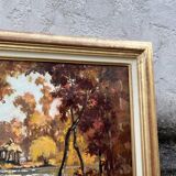 Tableau Paysage d’Automne Coloré XX signé