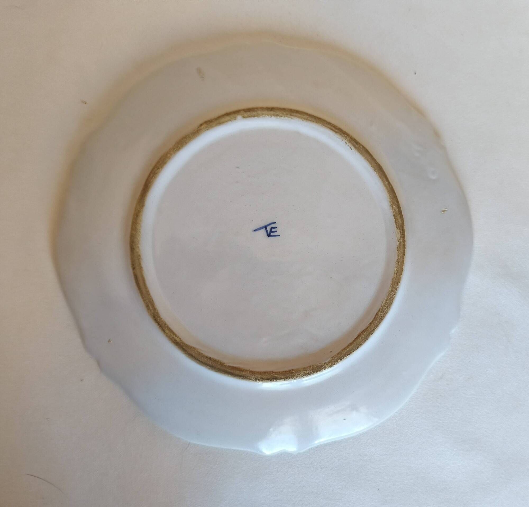 Decorative plate jester signed Emile Tessier