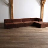 COR Trio Modular Sofa In Brown Teddy By Team Form AG, 1970s
