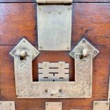 19th Century Korean Wooden and Brass Storage Chest