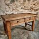 Antique French side table from the 19th century in cherry and oak – circa 1870