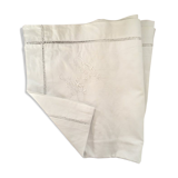 Old pillow taie in L B monogrammed cotton.