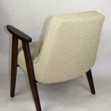 Fauteuil beige model 366 par Józef Chierowski années 1970