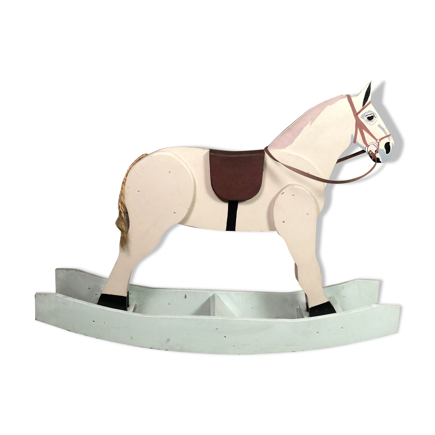 Wooden children's rocking horse 1950's