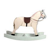 Wooden children's rocking horse 1950's