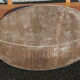 Steel oval mirror 58x92m