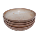 Set de 4 assiettes creuses en grès