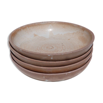 Set of 4 hollow sandstone plates