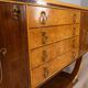 SIDEBOARD VINTAGE 30'S SIDEBOARD IN WOOD AND GLASS ITALIAN ART DECO DESIGN