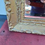 Mirror Wood and gilded Stuk