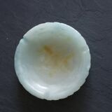 Cendrier vintage en marbre vert mint