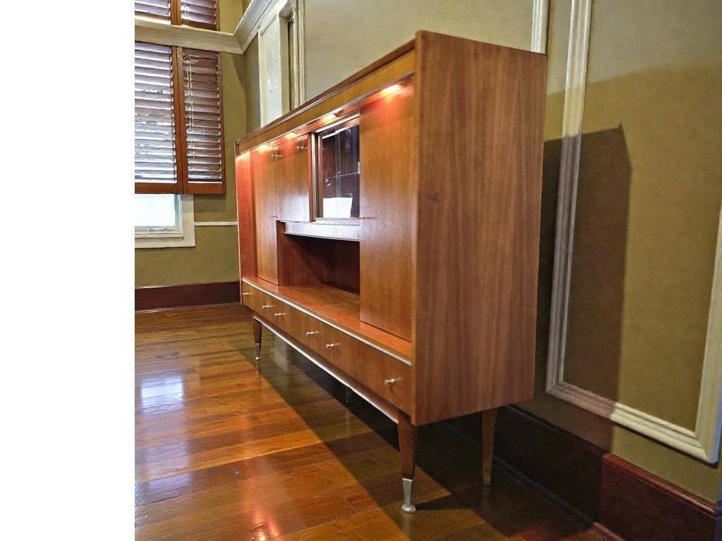 XL vintage wooden sideboard/cabinet