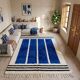 Handwoven natural wool rug, traditional size 3/4 m custom-made.