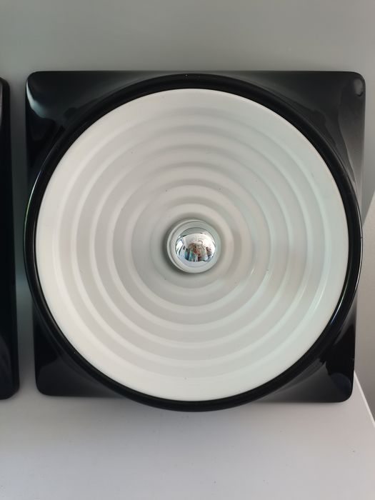 Pair of ceiling lights model 1369 by Studio Nizzoli Associati for Stilnovo