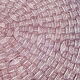 Coffee table in woven rope and rattan