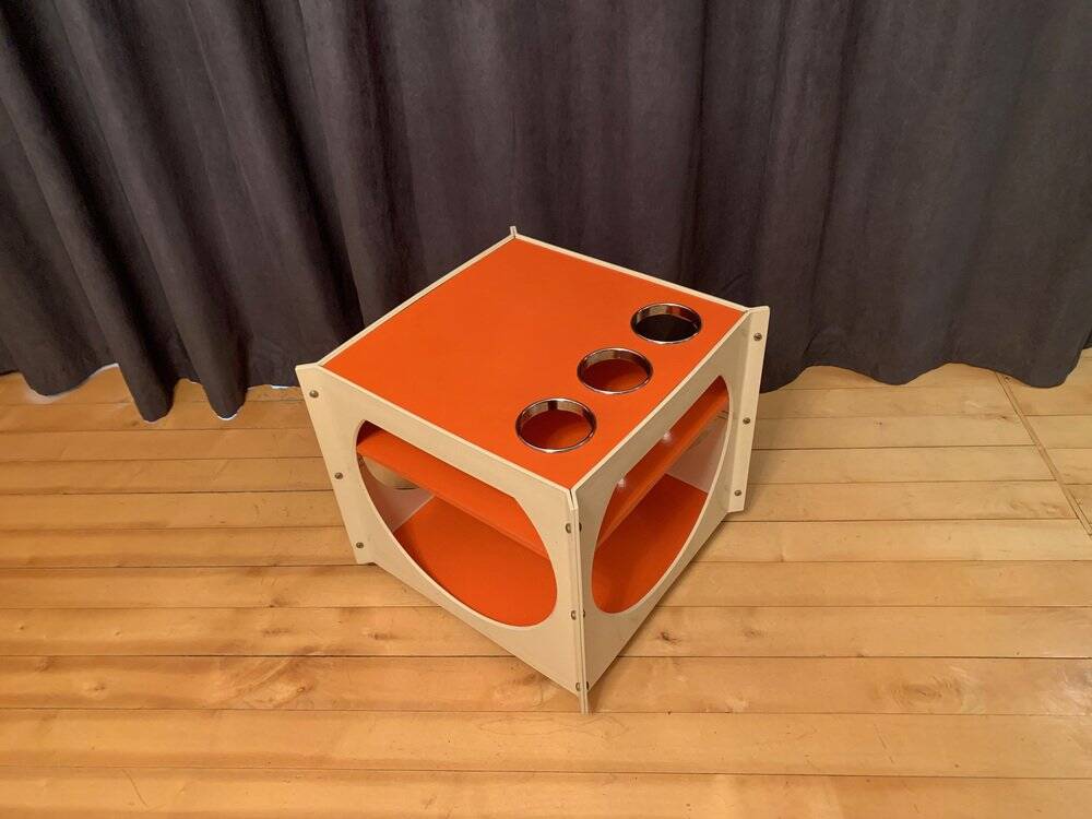 Space Age mobile bar table, 1970s