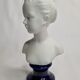 Bust in porcelain biscuit, Louise Brongniart child after Houdon, 20 cm