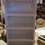 Solid pine bookcase pediment friezes shabby