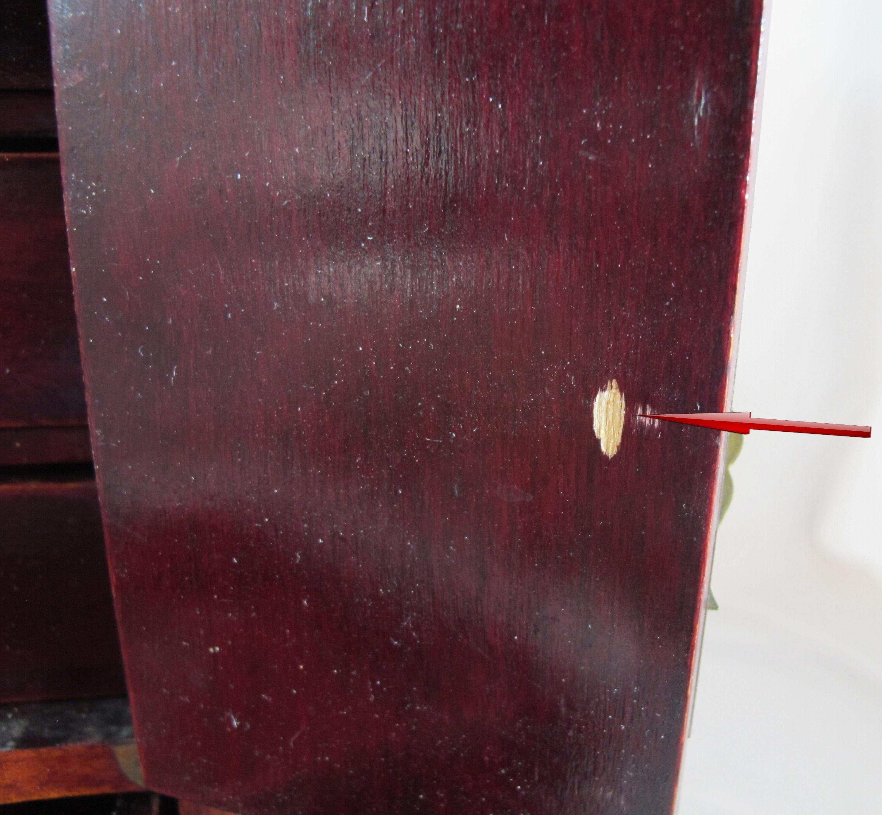 Chinese wooden jewelry box adorned with jade plates