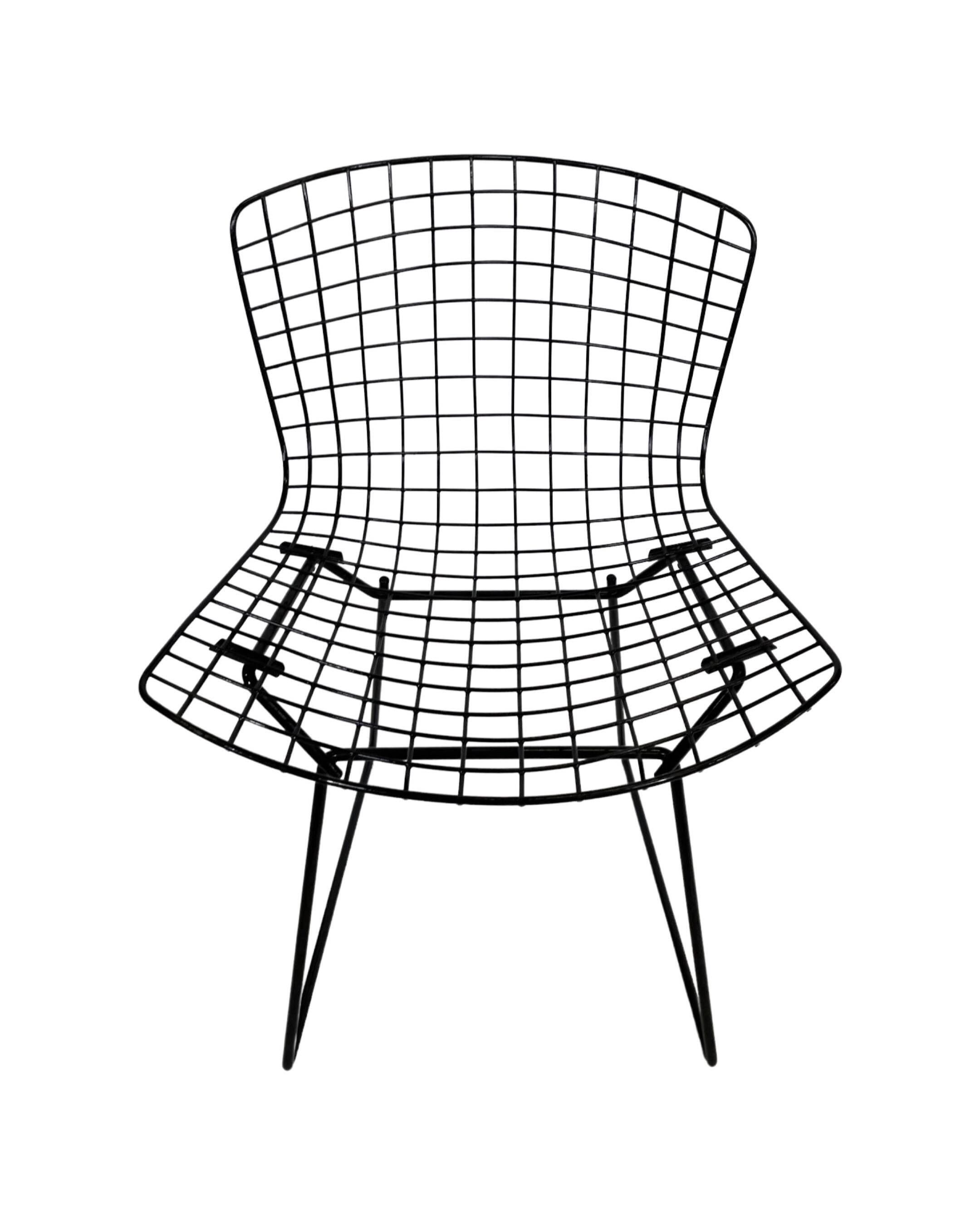 Harry Bertoia Chair 420 "wire" Knoll International in black