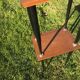 Pair of wooden and metal bedside tables vintage 1960