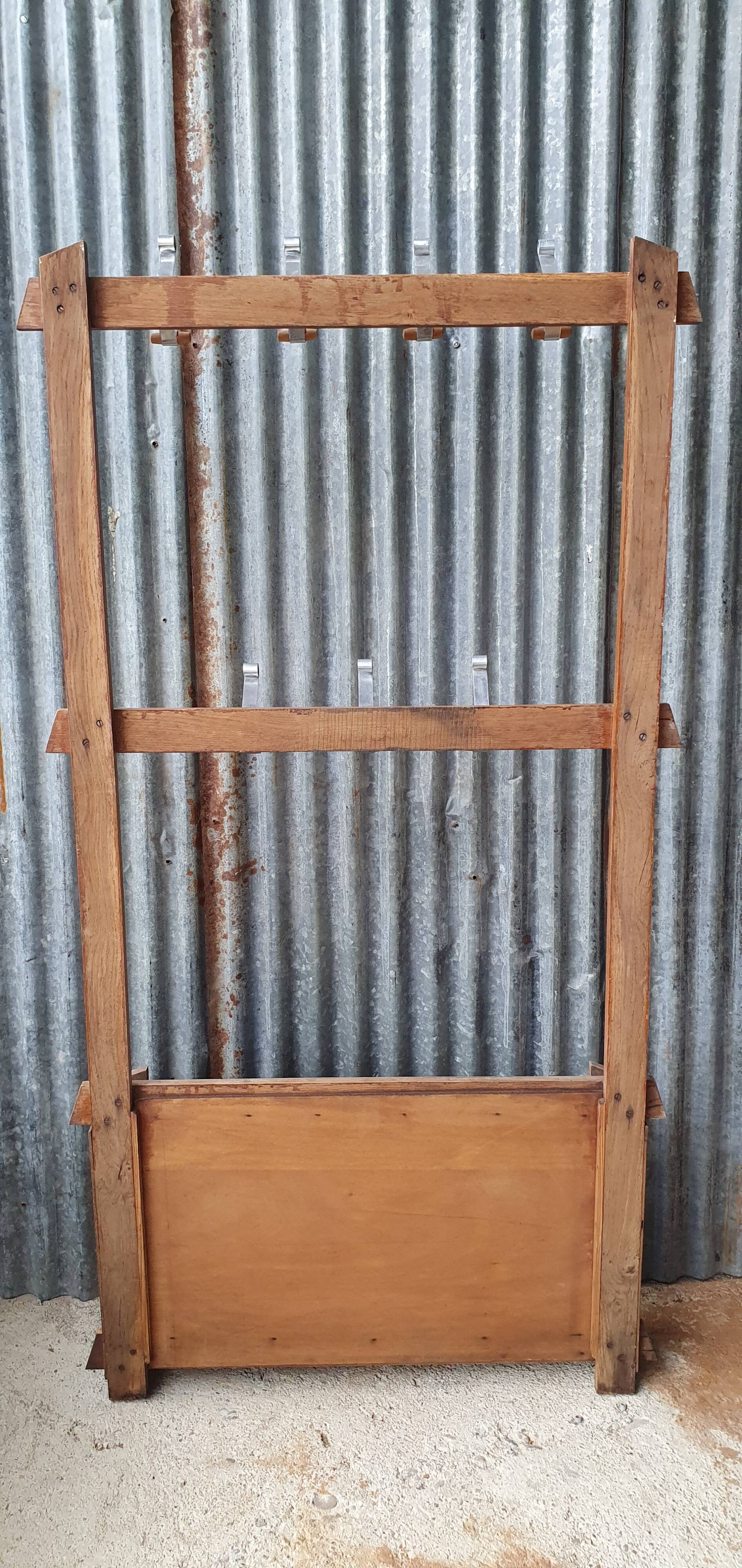 Vintage bistro wall coat rack