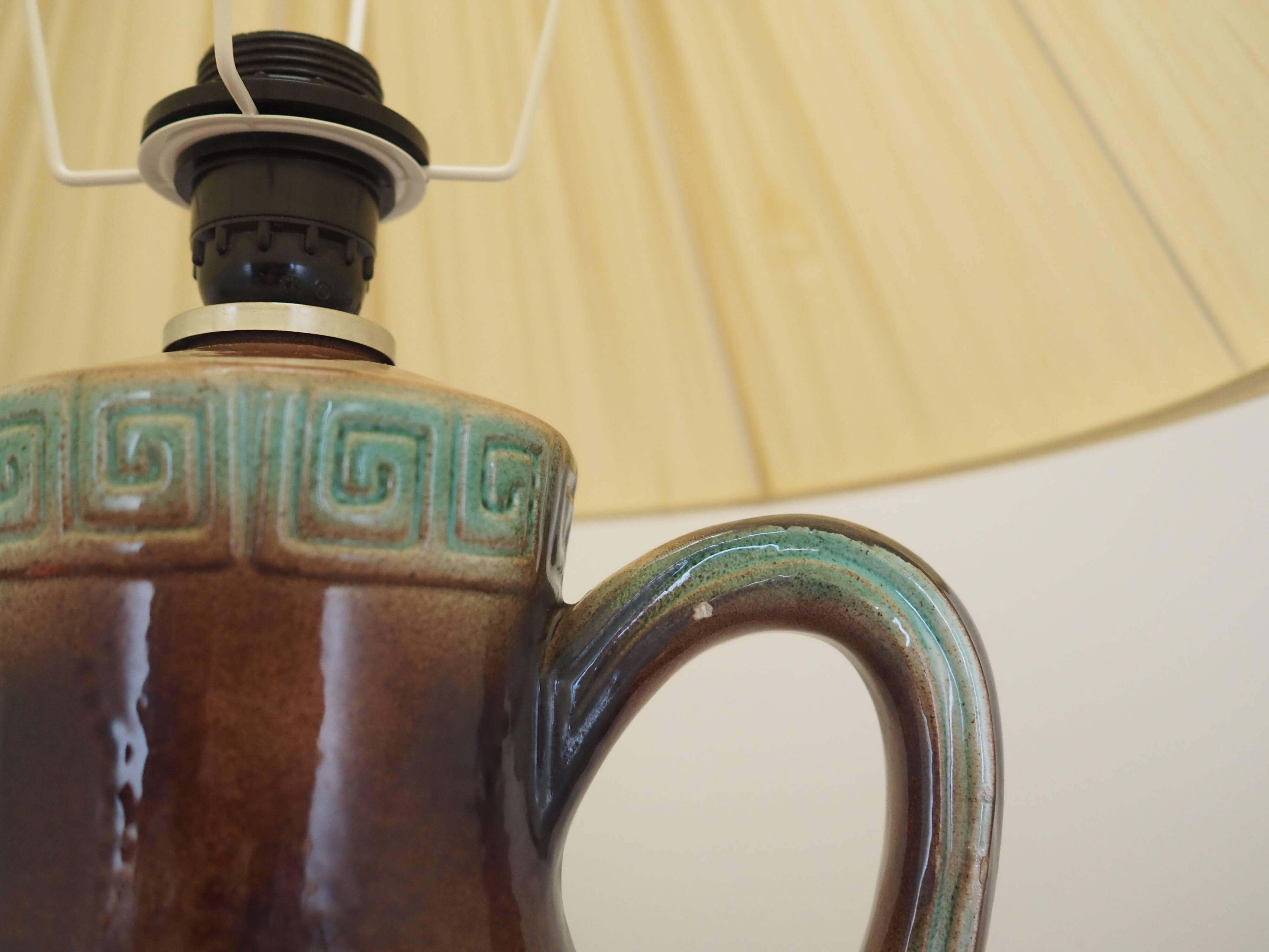 Ceramic lamp, Danish design, 1970s, production: Denmark