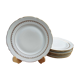 8 flat plates porcelain CNP
