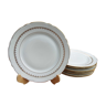 8 assiettes plates porcelaine CNP