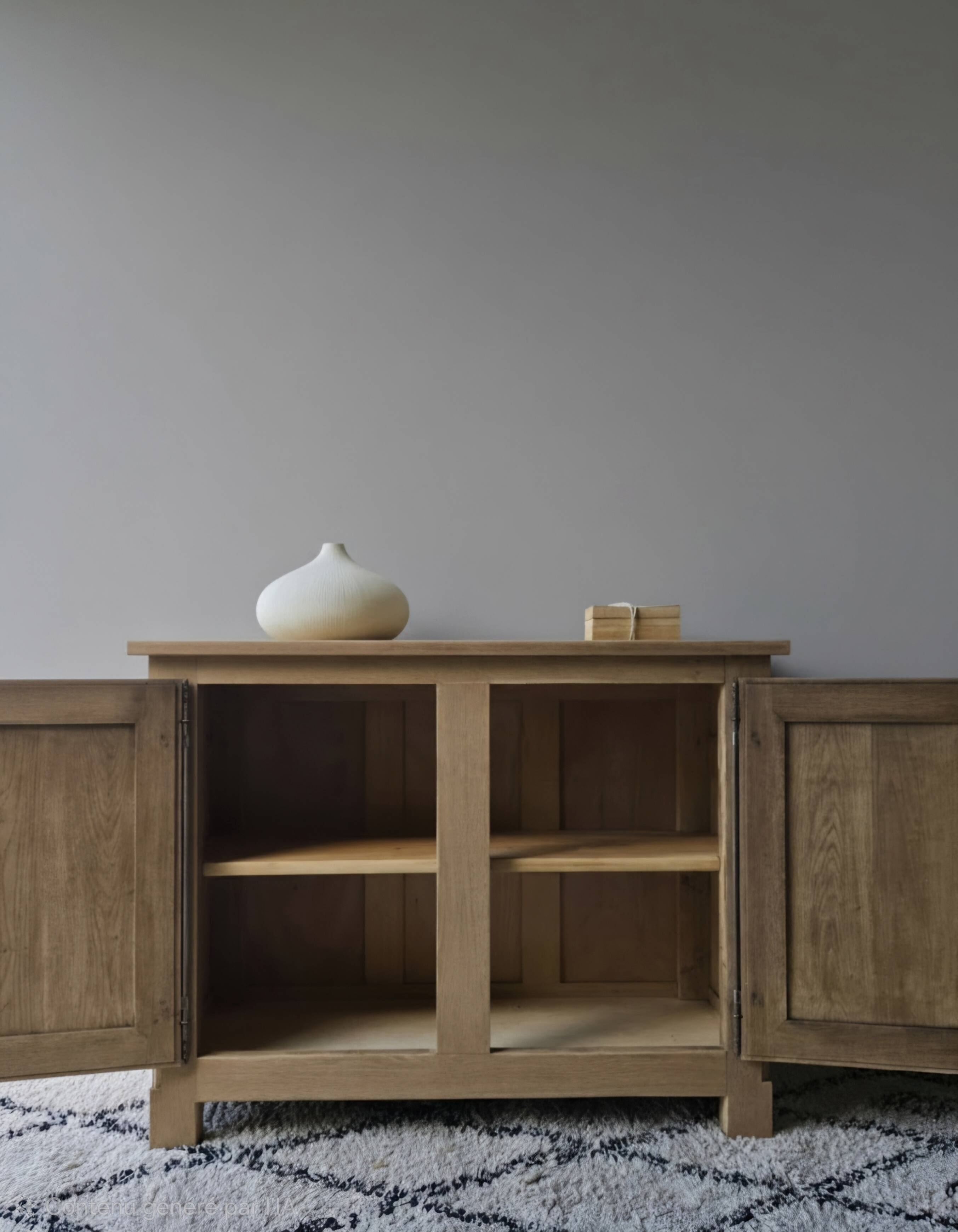 solid oak buffet