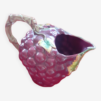 Old slip pitcher. Strawberry shape.