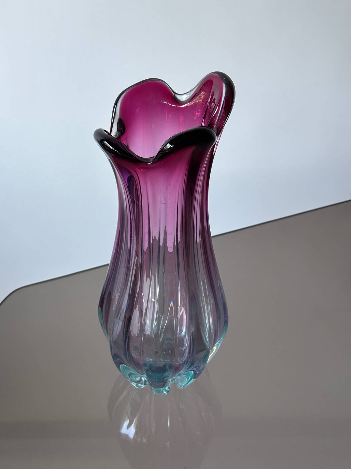 Murano blown glass vase