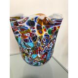 Murano glass vase multicolors