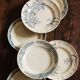 6 Terre de Fer blue Marcel Alésia Exotic Longchamp plates