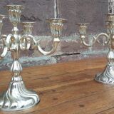 Paire de chandeliers 5 branches (estampillés Quist)