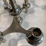 Lot de 5 bougeoirs modulables variante nagel bmf vintage 1970