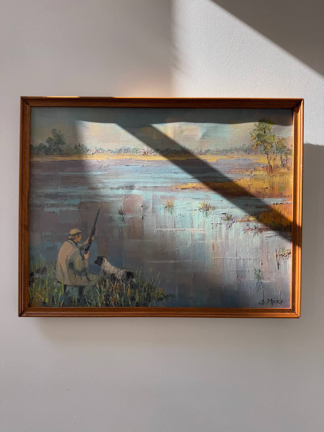 Tableau scène de chasse suzette mezie