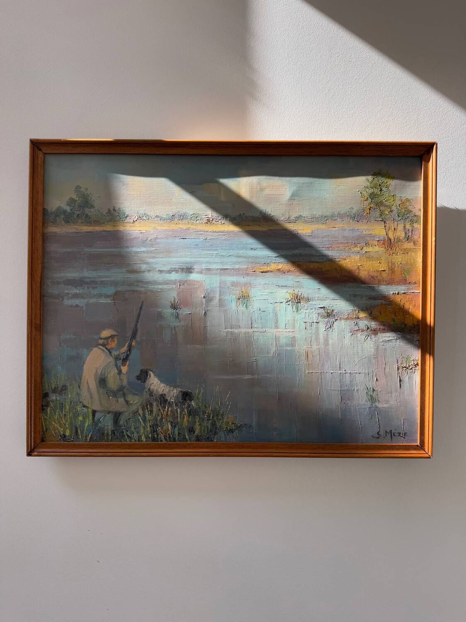 Tableau scène de chasse suzette mezie