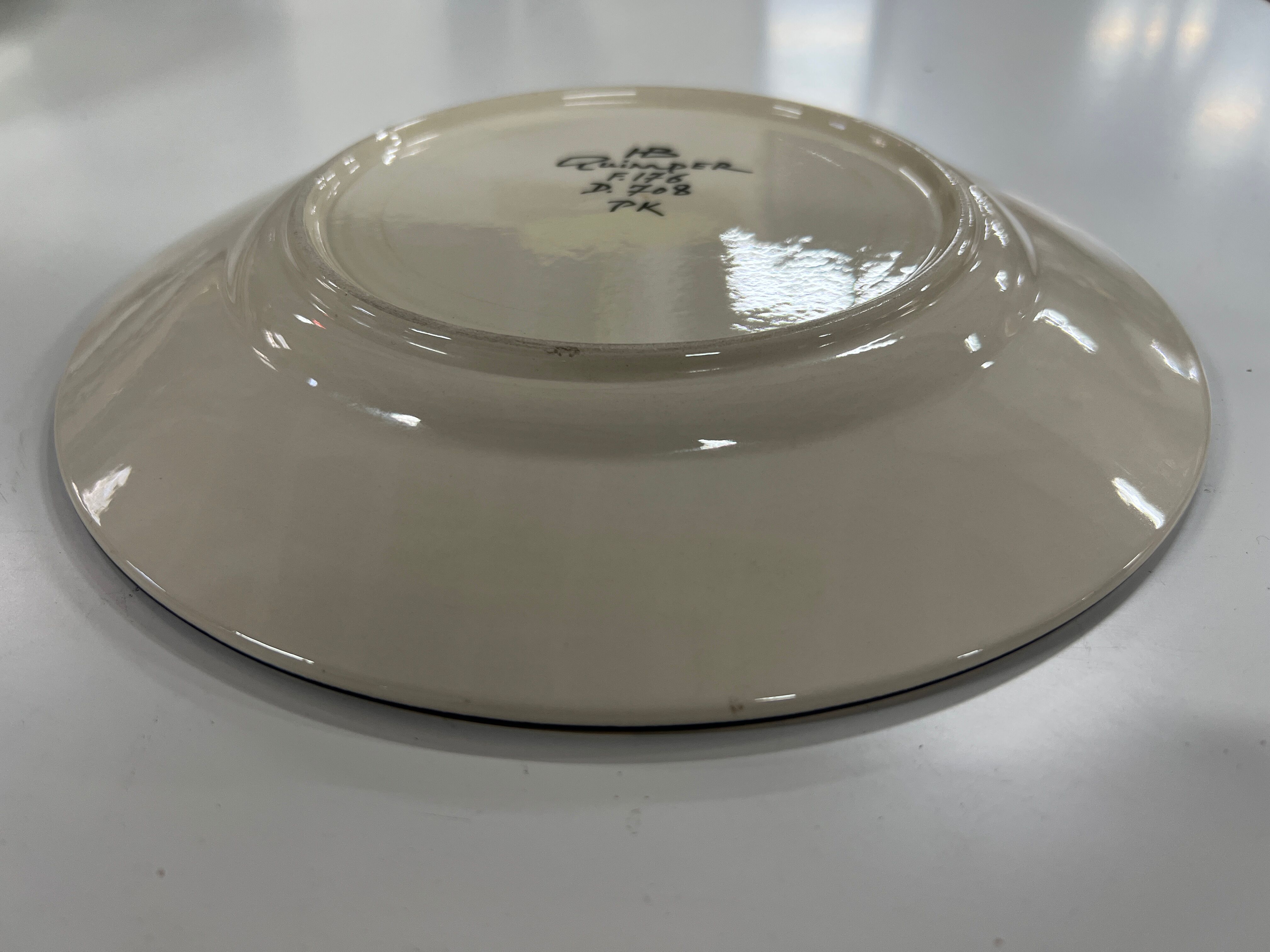 Vintage decorative plate HB Quimper