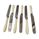 6 meat knives, ivory handle, late nineteenth