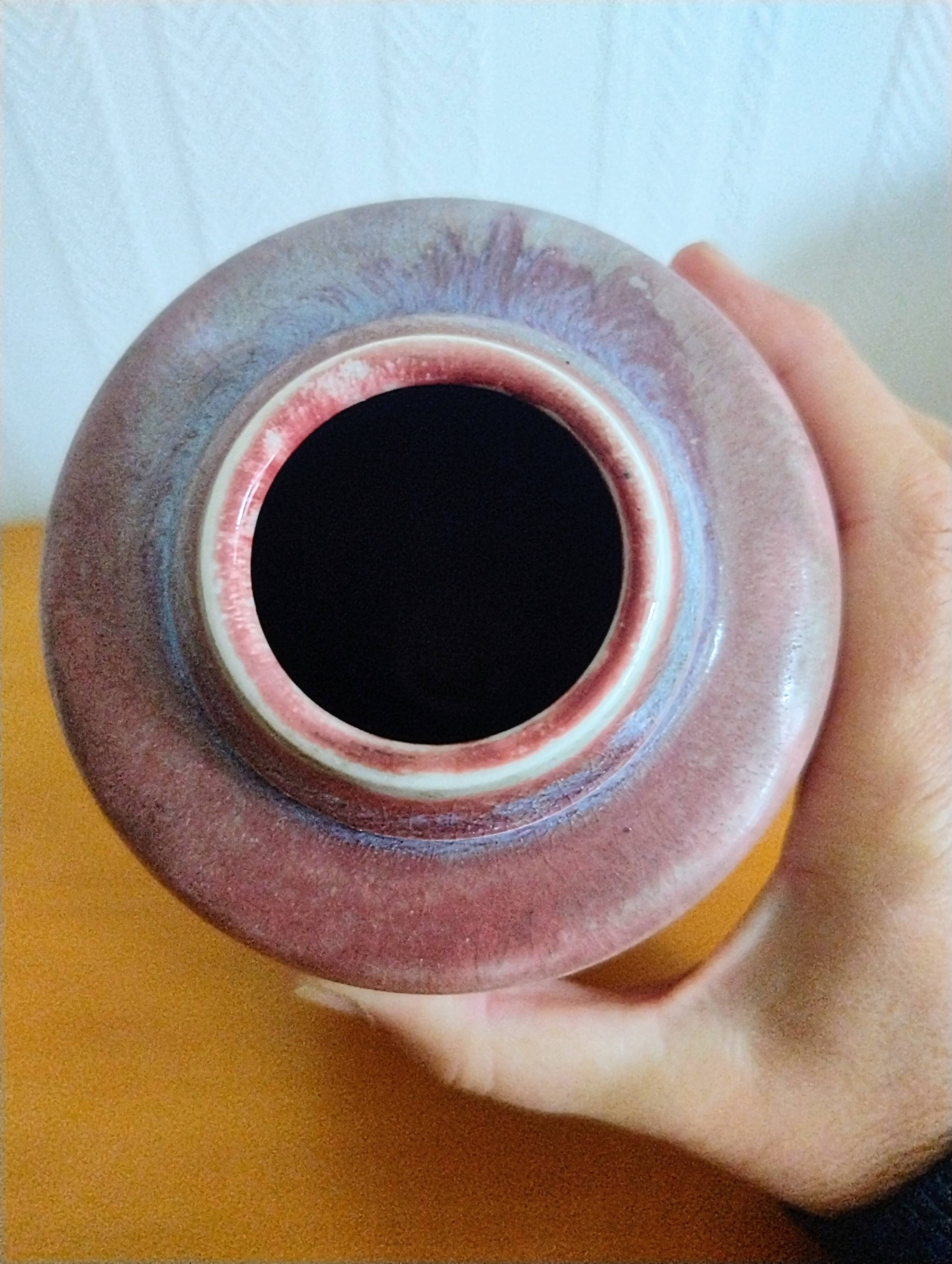 Michel Lanos vase signed