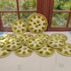 12 oyster plates and Moulin des loups dish