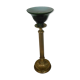 Pied lampe en bronze et son opaline