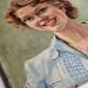 Portrait of a young woman, signed by Vincent Cermignani, 50s