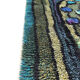 Original Abstract Scandinavian High Pile Abstract Rya Rug Carpet, Sweden, 1960s 115x195cm